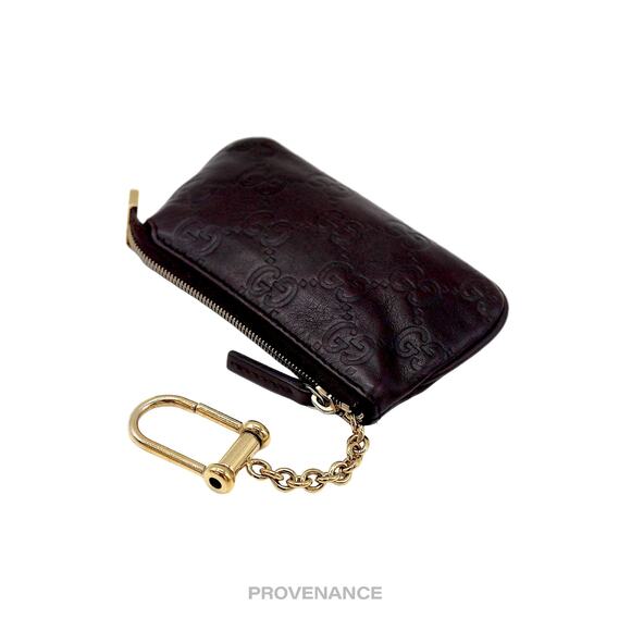🔴 Gucci Key Pouch Cles - Chocolate Guccissima Leather - Picture 4 of 7